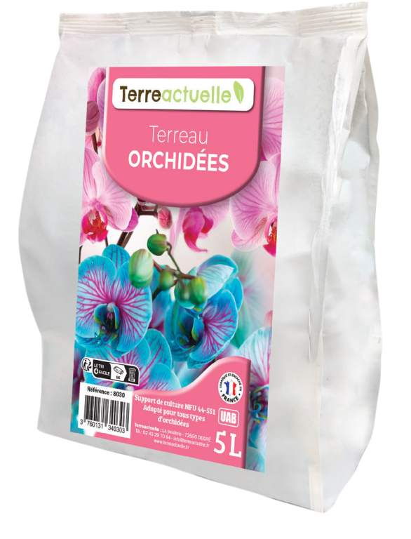 Terreau 'Terre de Vie®' pour orchidées - sac de 5 litres